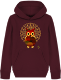 Plongez dans le confort ludique avec le Sweat-shirt Fille à Capuche en Coton Bio - Hibou de Florine R !