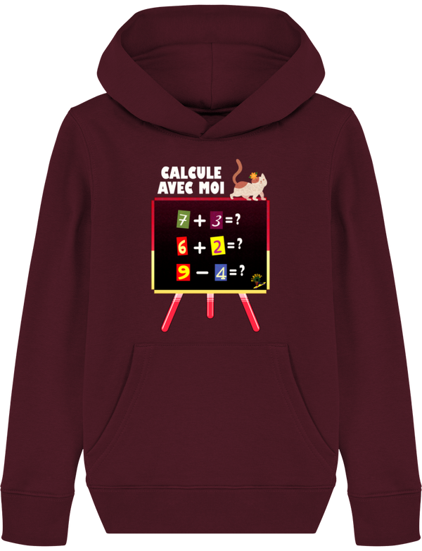 Calcule avec Moi - Le Sweat à Capuche Fille qui Fait Rayonner l'Aventure !