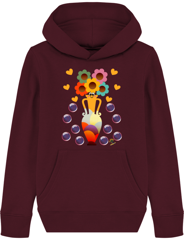 Vase en Folie - Le Sweat à Capuche Bio qui Fait Éclore le Bonheur !