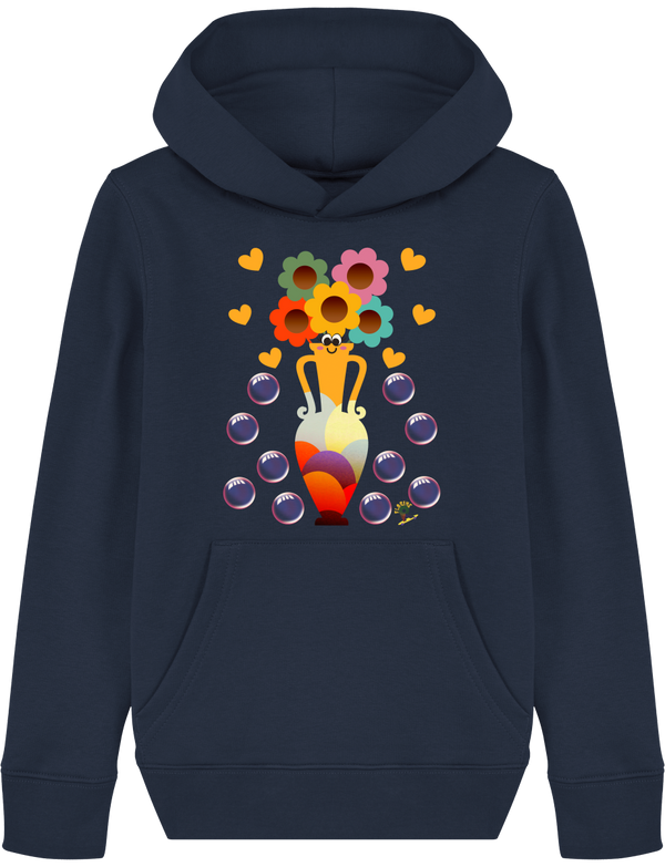 Vase en Folie - Le Sweat à Capuche Bio qui Fait Éclore le Bonheur !