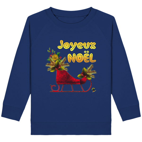 Sweat col rond pour filles - Le traineau du Père Noël de Florine R