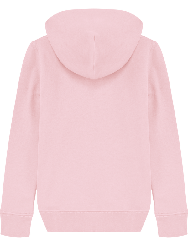 Sweat-shirt à capuche fille en coton Bio - Je vais à l'école de Florine R