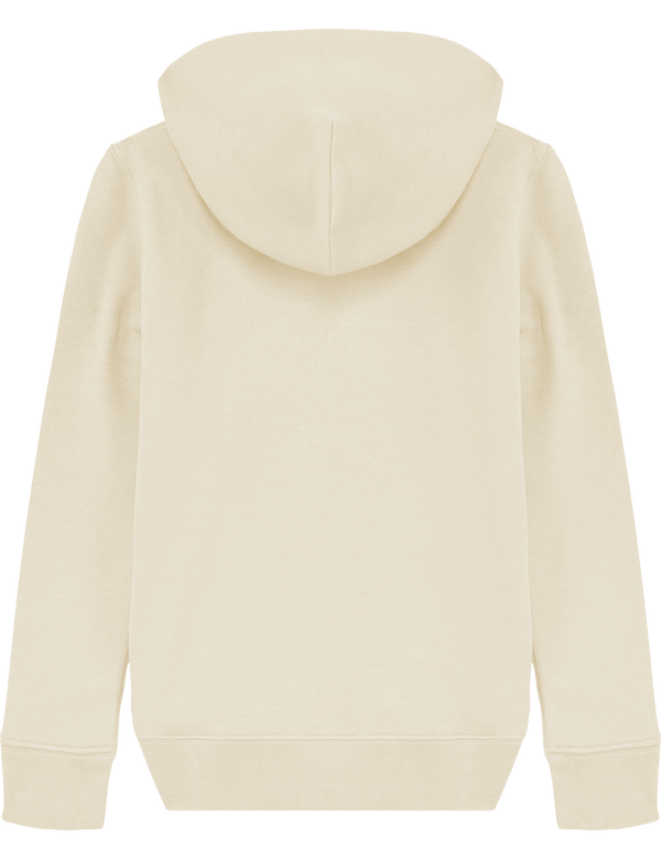 Sweat-shirt à capuche fille en coton Bio - Je vais à l'école de Florine R