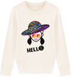 Sweat Col Rond "Hello" - Un Bonjour Plein de Style pour les Filles Florine R.