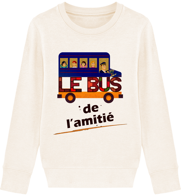 Embarquez dans l'Aventure avec le Sweat Col Rond Garçons - Le Bus de l'Amitié de Florine R !