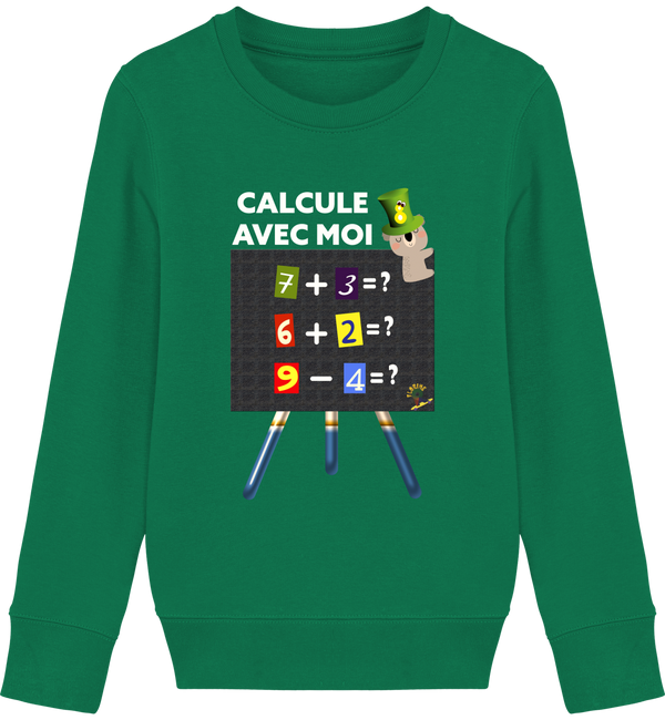 Calcule Avec Moi - Le Sweat col rond qui Transforme le Style en Aventure Mathématique !