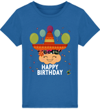 T-shirt fille manches courtes en coton Bio -  Happy Birthday de Florine R