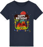 T-shirt garçon manches courtes en coton Bio - Happy Birthday de Florine R