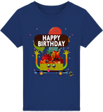 T-shirt garçon manches courtes en coton Bio - Happy Birthday de Florine R