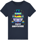 T-shirt garçon manches courtes en coton Bio - Joyeux anniversaire de Florine R