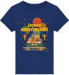 T-shirt garçon manches courtes en coton Bio - Joyeux anniversaire de Florine R